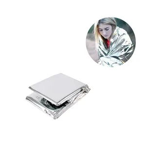 In stock Outdoor Camping Emergency Survival First Aid Kit Devices Type Waterproof Foil Silver Thermal Rescue Blanket