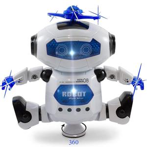 Juguete Robot Caminante y Bailarín con Giro de 360 Grados, de Plástico ABS, con Luces y Música para Niños, Juguete Electrónico de <span class=keywords><strong>Dibujos</strong></span> <span class=keywords><strong>Animados</strong></span> con Funcionamiento a Pilas - Product Image 1