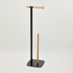 Portarrollos de papel higiénico de 7 formas de color negro con rollo de repuesto - Product Image 2