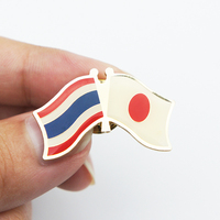 Resina epossidica di alta qualità Della Tailandia Giappone in metallo personalizzata stati nazionale bandiera pin distintivo bee pin distintivo