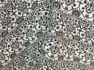 Clásico Blanco Y Negro Diseño Agradable Suave 100% Poliéster Tejido Brocado Textil para el Vestido - Product Image 2