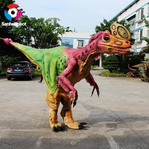 Disfraz de <span class=keywords><strong>dinosaurio</strong></span> para montar tamaño adulto de tamaño real, compre traje de <span class=keywords><strong>dinosaurio</strong></span> Animatronic Real Rider para parque de atracciones, desfile, <span class=keywords><strong>Carnaval</strong></span> - Product Image 1