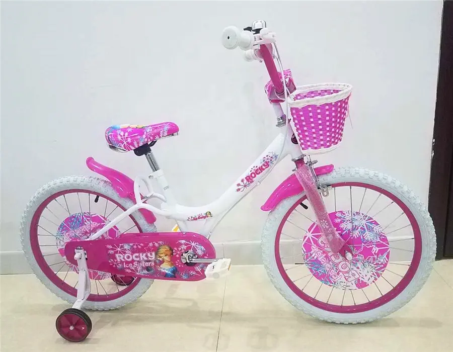 Beyaz renk pnömatik tekerlek çocuk bisikleti CP koltuk sonrası için 8 yaşında kızlar