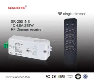 CE/rohs sans fil led gradateur rf sr-2501ns