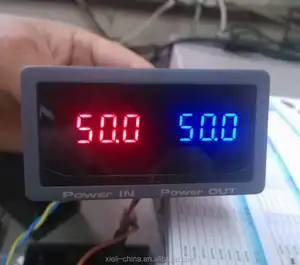 Panel Meter Tampilan Ganda Dc Volt Amp Suplai Daya Lebar Terisolasi