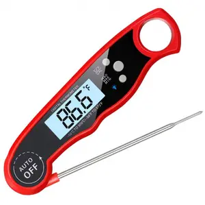 Термометр шеф-повара, цифровой водонепроницаемый измеритель температуры для приготовления мяса с щупом и мгновенным считыванием, для барбекю с калибровкой