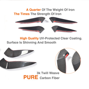 Alerones Delanteros de Fibra de Carbono Pura para Mercedes CLA250 CLA45 <span class=keywords><strong>AMG</strong></span> 13-18 - Product Image 5