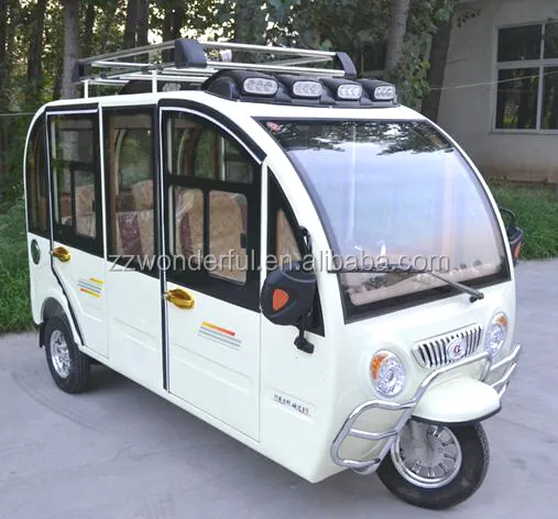 Triciclo elétrico ambiental para passageiro com painel solar, venda imperdível