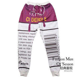 3D pantalones casuales pantalones deportivos pantalones largos 3D impreso correr pantalones para los hombres - Product Image 6