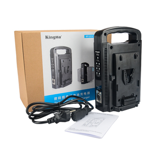 Kingma <span class=keywords><strong>cargador</strong></span> dual BP-2CH para BP-190W 150W BP-95WS <span class=keywords><strong>V</strong></span>-lock baterías para Sony VMount BP <span class=keywords><strong>cargador</strong></span> de batería - Product Image 4