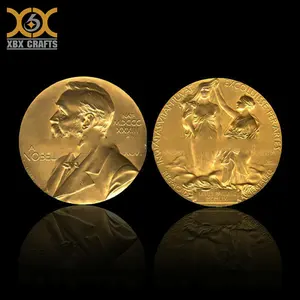 Xu cho giải Nobel Collectable Logo nổi 3D bằng kim loại