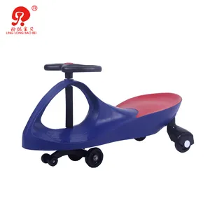 Twist go pp/silicon/led mute wheels plastic baby mini swing car wiggle ride on toy
