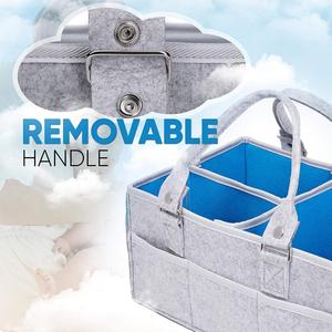 Caddie à <span class=keywords><strong>couche</strong></span> pour bébé, multifonctionnel, Durable et léger, en feutre, organisateur, <span class=keywords><strong>panier</strong></span> de pépinière avec poignées amovibles, cadeau parfait de réception-cadeau de bébé - Product Image 4