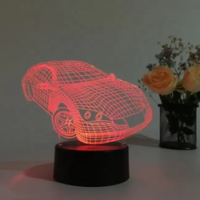 home decor 3D LED Night Light vehicle car truck van 3D illusion lamp Light 3D Hologram Illusion table lamp