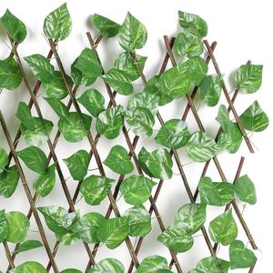 Nuevo diseño artificial ampliable willow enrejado cerca artificial retráctil cerca para decorativas de plástico hierba pared - Product Image 3