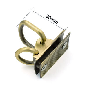 ハンドバッグストラップ用メタルダブルリングバッグハンドルアクセサリーループ - Product Image 3