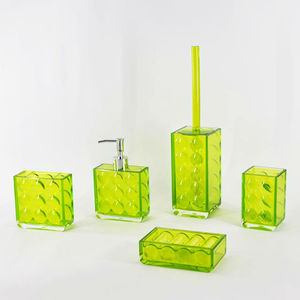 ชุดอุปกรณ์ห้องน้ำพลาสติกสีดีไซน์กลวงทรงรี - Product Image 5