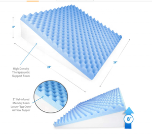 Trào ngược axit hỗ trợ điều trị chiều cao điều chỉnh giường nêm gối với 8 inch Chiều cao và ở lại mát mẻ - Product Image 2