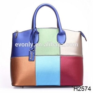Delicado h2574 bolso de mujer/colores juntos unirse a la bolsa de cuero - Product Image 1