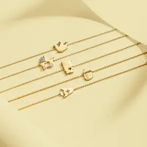 Gemnel 925 <span class=keywords><strong>argento</strong></span> moda ultimi gioielli orso bottiglia corona razzo carrozzina bracciali - Product Image 1