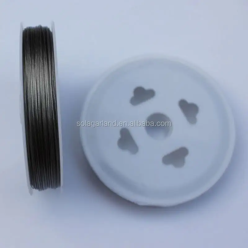 Best selling wholesale stainless steel wire cord thread black Tiger Tail,beading wire,stainless steel wire for necklace accent