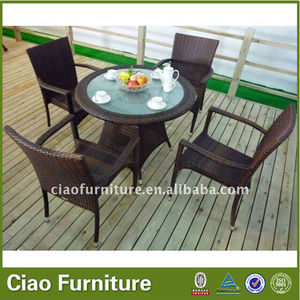2017 Nouveau Style table en plein air <span class=keywords><strong>ensemble</strong></span> synthétique rotin <span class=keywords><strong>salle</strong></span> à <span class=keywords><strong>manger</strong></span> <span class=keywords><strong>ensemble</strong></span> - Product Image 4