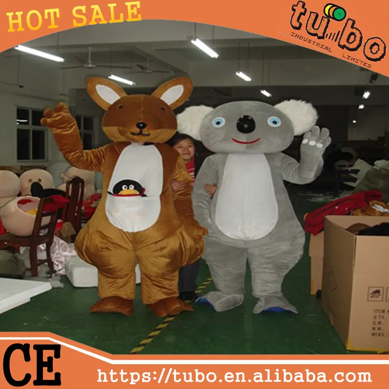 Tùy chỉnh dành cho người lớn sang trọng dành cho người lớn koala động vật trang phục phim hoạt hình linh vật trang phục trang phục cho quảng cáo được thực hiện tại trung quốc