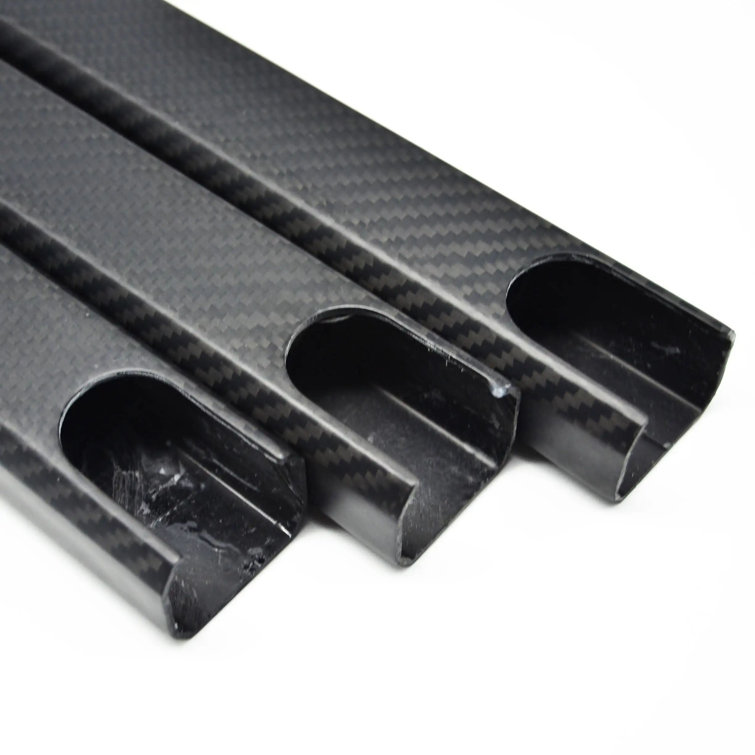 Custom made carbon fiber rectangular tube,carbon fiber square tube,fiberglass tube with cnc cutting drilling service