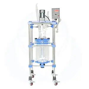 500 ml tot 200l aanpasbare laboratorium jacketed chemische glas reactor