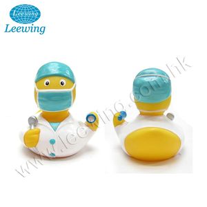 Pato de goma flotante amarillo para clínica hospitalaria profesional, juguete de baño para Doctor - Product Image 3