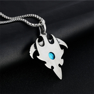 Prezzo di fabbrica della collana dell'<span class=keywords><strong>aquila</strong></span> dell'acciaio inossidabile della collana del pendente dell'<span class=keywords><strong>aquila</strong></span> turchese di stile Punk dell'annata - Product Image 4