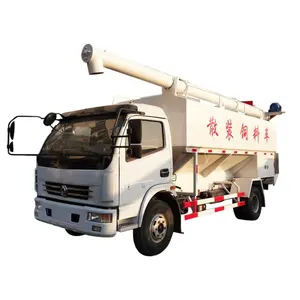 Dongfeng 4*2/4*4 toplu besleme kamyon 6 ton 12m3 hayvan yemi tanker kamyon öz-boşaltma kamyon için satış