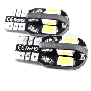 高品质汽车 8smd t10 5630 canbus t10 led 灯泡