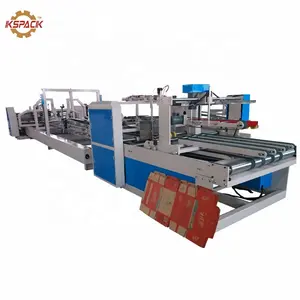 Groenten Fruit Kartonnen Doos Making Machine/Automatische Kartonnen Doos Map Gluer Machine/Standaard Doos Map Gluer