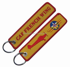 Tùy chỉnh thí điểm theo chủ đề thêu Keychain cá nhân với tên và hàng không <span class=keywords><strong>Motif</strong></span> cho những người đam mê - Product Image 6