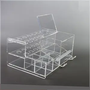 Plexiglass Nha Khoa Tăm Bông <span class=keywords><strong>Dispenser</strong></span> Acrylic Hiển Thị Giá Cho Nha Khoa Acrylic Organizer - Product Image 1