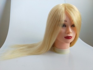 Commercio all'ingrosso testa la Formazione Dei Capelli Umani Biondi, Scuola di Bellezza Teste di Manichino, 100% Umani di <span class=keywords><strong>Parrucchiere</strong></span> Testa di Formazione Con I Capelli Biondi - Product Image 5