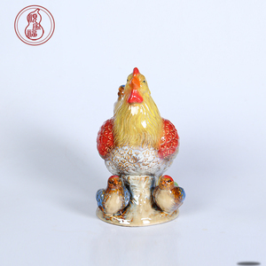 2017ตกแต่งบ้านศิลปะเซรามิกและงานฝีมือไก่และbroodหุ่นชุด - Product Image 2