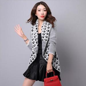 2017 mujeres del invierno 7GG suéter más tamaño, de manga larga de invierno chaqueta de punto para mujeres - Product Image 4