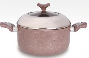 6PCS ALUMINUM MARBLE PAINTING NON STICK COOKWARE SET 20-30CM <strong>SAUCE</strong> <strong>POT</strong> - Product Image 5