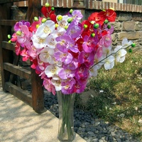 V-1206 Commercio All'ingrosso Phalaenopsis Orchidee di Lepidottero Artificiale Orchidea Farfalla Del Fiore Per La Cerimonia Nuziale e La Decorazione Domestica