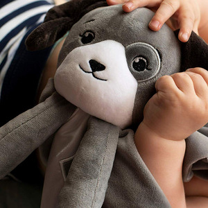 <span class=keywords><strong>Manta</strong></span> de Seguridad para Bebés E029, Peluche con Sonidos Relajantes, Música de Cuna, Venta al por Mayor, ODM, Máquina de Música para Dormir, Gris - Product Image 4