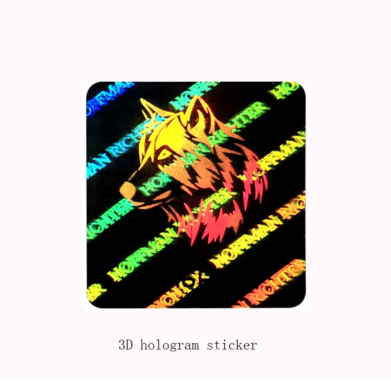 Stiker Label Gambar Laser Hologram Reflektif 3d