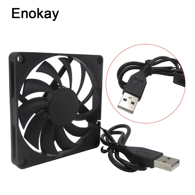 2018 High-quality 80MM 5V USB 80x80x10mm 8cm 8010 Brushless DC Cooling Cooler PC CPU Computer Case Fan