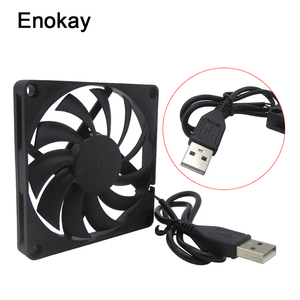 2018 Berkualitas Tinggi 80 Mm 5V USB 80X80X10 Mm 8 Cm 8010 Brushless DC Cooling Cooler PC CPU Kipas Casing Komputer