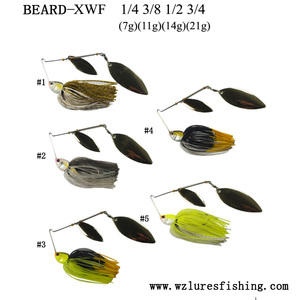 WZ XWF All'ingrosso <span class=keywords><strong>Esche</strong></span> Artificiali in Silicone con Testa Piombata, Gonne in Silicone e Pale Rotanti per la Pesca in <span class=keywords><strong>Mare</strong></span> - Product Image 5