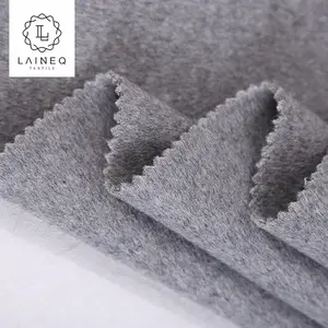 Thương hiệu nổi tiếng hỗn hợp màu xám double sided 100 vải len