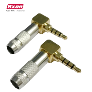 Ángulo 3,5mm TRRS Plug 1/8 "4 polos Conector de <span class=keywords><strong>audio</strong></span> para auriculares - Product Image 1