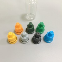 Flacons compte-gouttes en plastique PET de 20 ml avec verrouillage inviolable et braille, flacons en plastique personnalisés, flacon compte-gouttes pour liquides PET