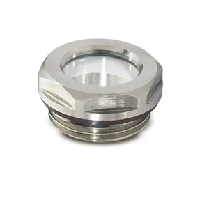 Male Threaded 3/4 Inch Stainless Steel Oil Level Sight Glass